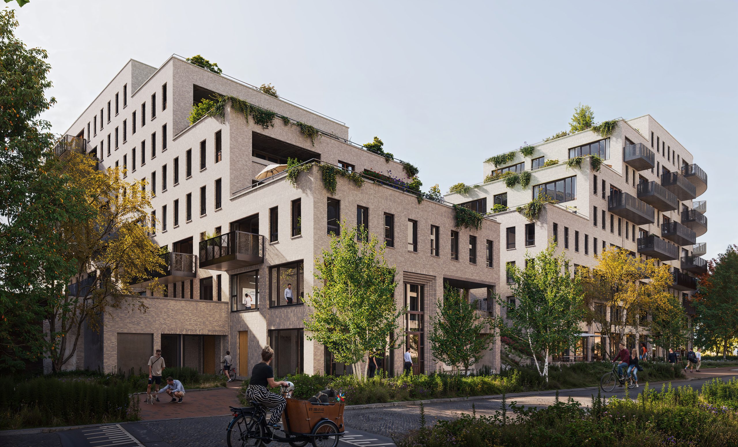 Moderne nieuwbouwappartementen bij de Stationshaven in Heerhugowaard in groene omgeving.