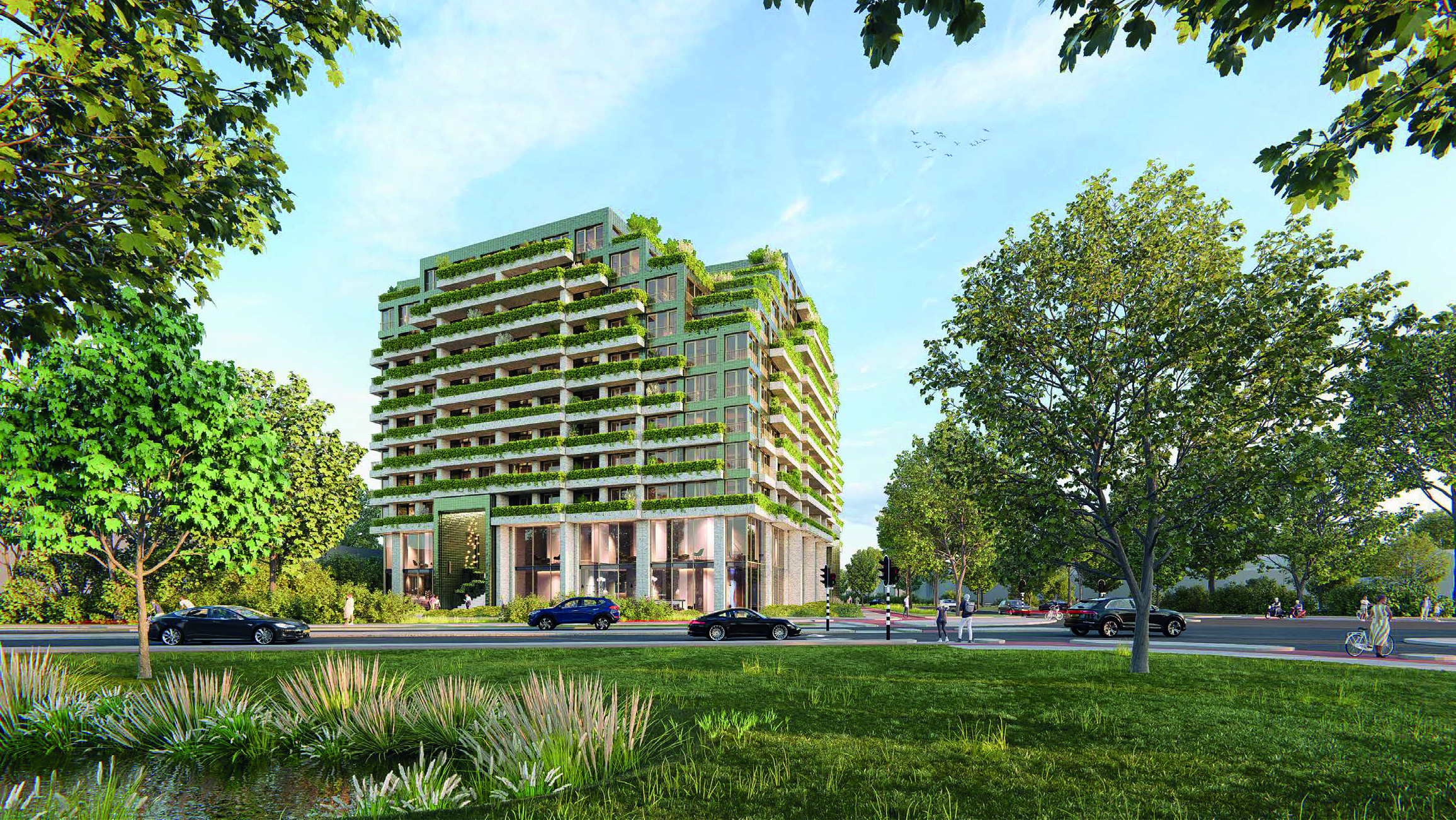 Waar tot 2005 de kaasopslag van zuivelcoöperatie Campina stond, verrijst een modern, trapsgewijs gebouw met een gevarieerd woningaanbod. Kenmerkend voor het gebouw is lucht en ruimte en het vele groen.